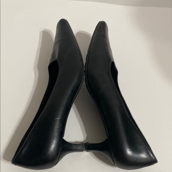 Ecco Womens EU Size 38 Classic Black Leather 2" Heel Shoes - Picture 7 of 12